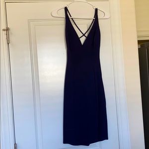 LuLu’s Navy backless bodycon dress NEVER WORN